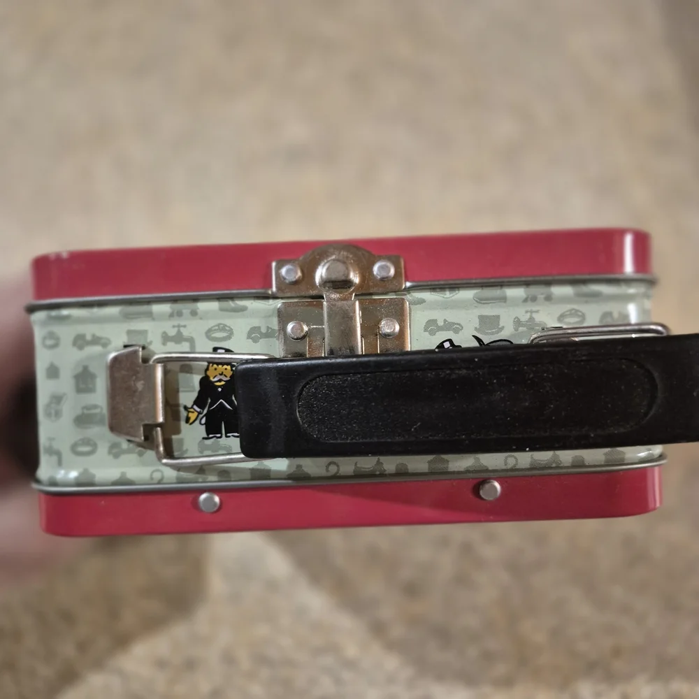 Monopoly Themed Food Storage Tin - Red